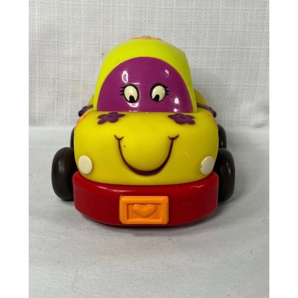 B. Toys Wheeee-ls! Groovy Patootie Flower Power Pull Back Toy Car Yellow Red